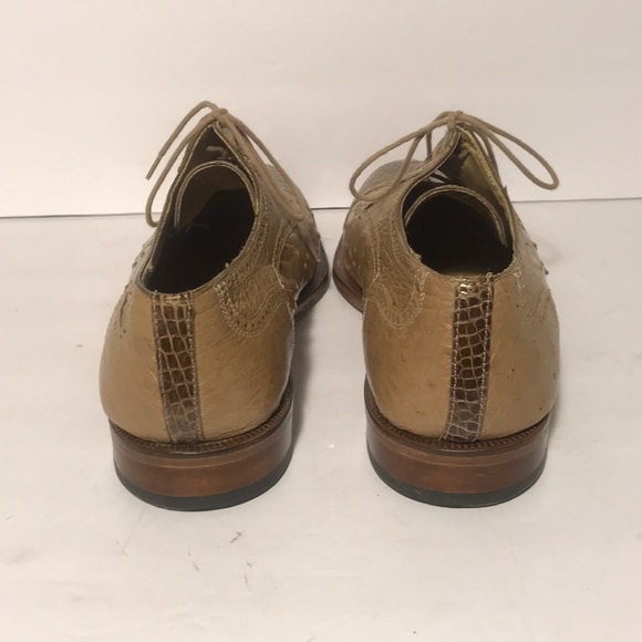 “FORTI” MENS GENUINE ALLIGATOR & OSTRICH SHOES - Picture 5 of 7